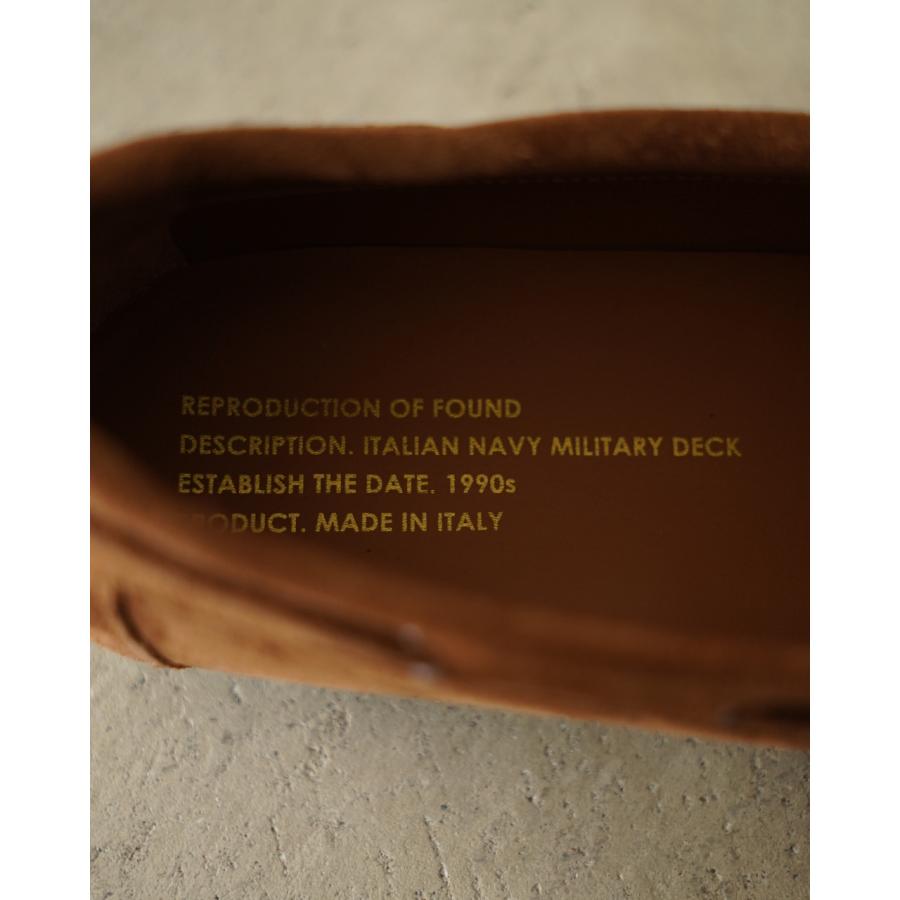 リプロダクション オブ ファウンド REPRODUCTION OF FOUND イタリアンミリタリーデッキシューズ メンズ ITALIAN NAVY MILITARY DECK 730TS 【レビュー企画対象】の画像