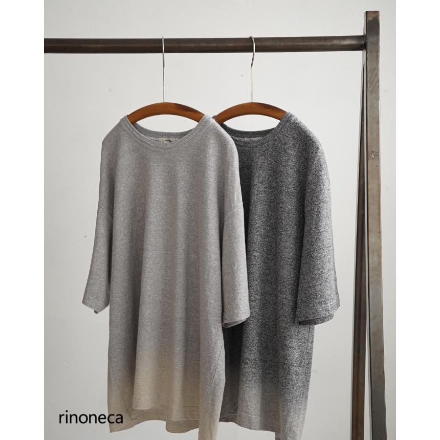 リノネカ rinoneca プルオーバー 半袖 リネン×ハイツイストコットン
