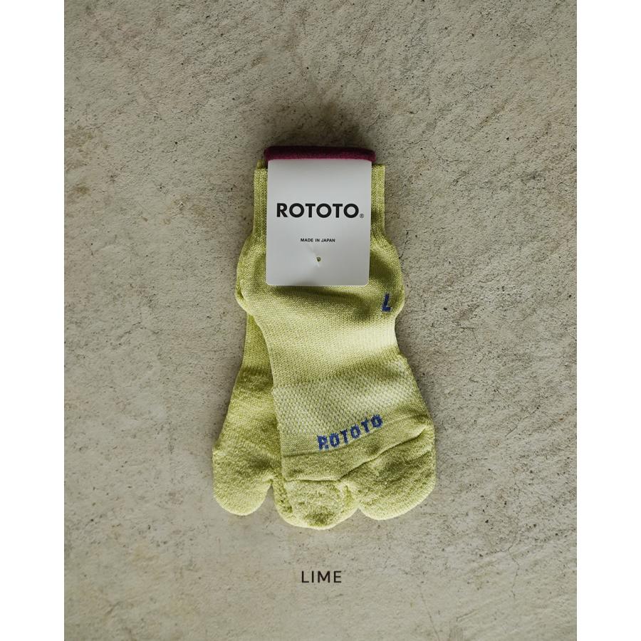 ROTOTO（ロトト） 靴下 和紙 足袋 パイル アンクルソックス ユニ
