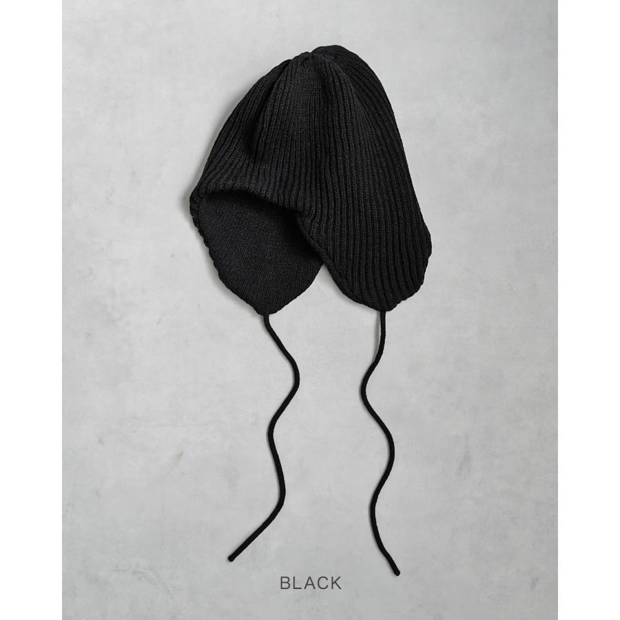 ROTOTO（ロトト） ニット帽 イヤーフラップビーニー EAR FLAP BEANIE