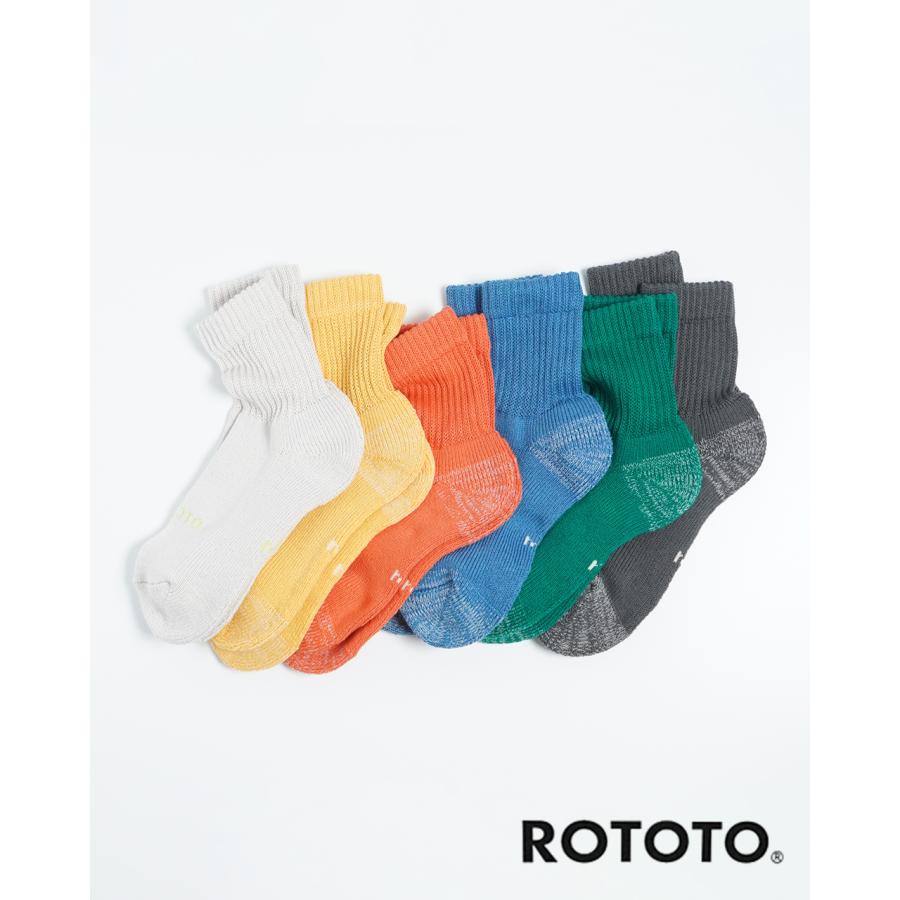 ROTOTO ロトト エブリデイ パイル ミニ クルー ソックス ユニ