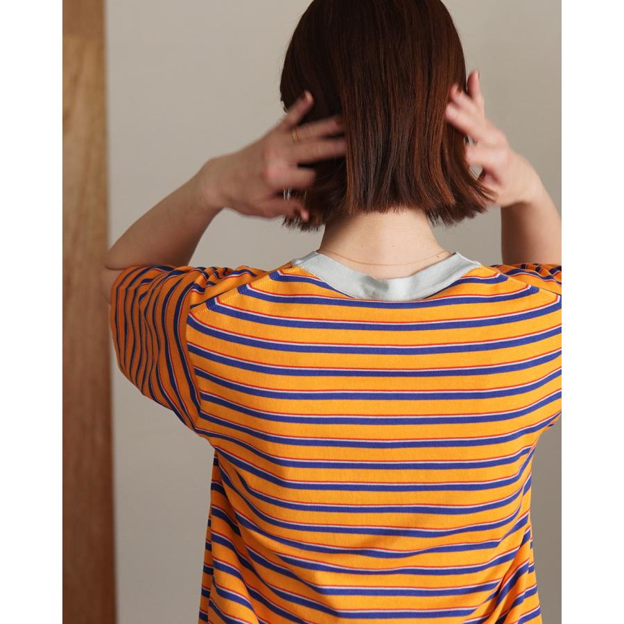 RYE TENDER ライテンダー Tシャツ・カットソー S オレンジ 【古着】【中古】【送料無料】 RYE TENDER（ライテンダー） センターティー Tシャツ サマーニット