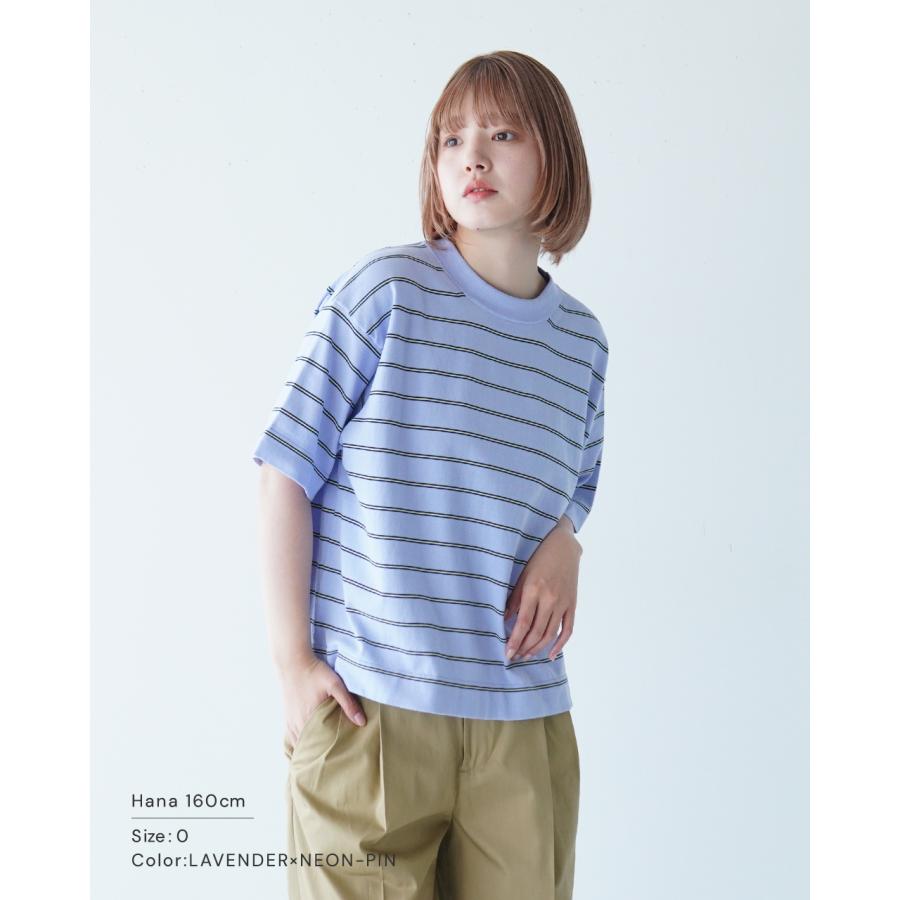 ライテンダー RYE TENDER セントレ ティー CENTRE TEE 半袖ニット Tシャツ パープル ブラック ホワイト グリーン ユニセックス 2024春夏 R24-01-01-018｜crouka｜03