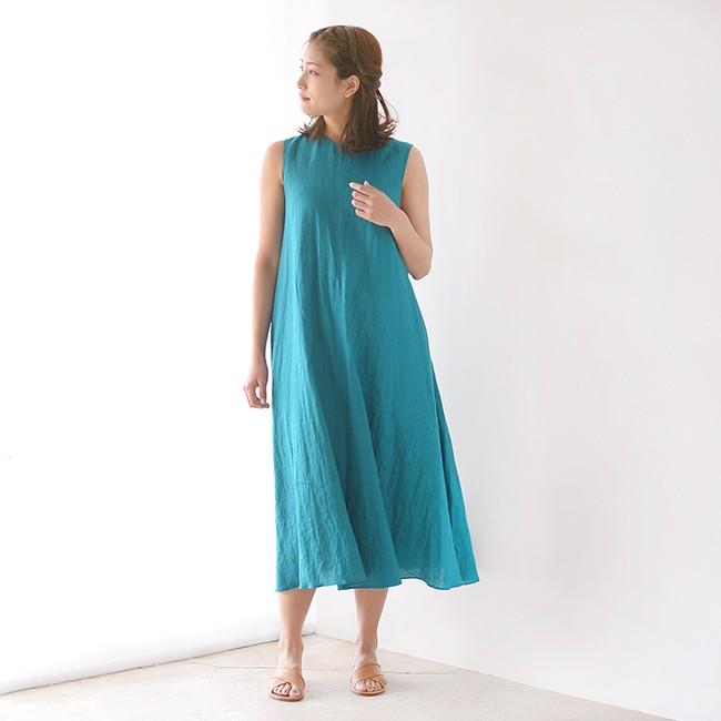 サクラ Sacra リネンポプリン ノースリーブ Aライン ロングワンピース 送料無料 Sacra Crouka Yahoo 店 通販 Yahoo ショッピング