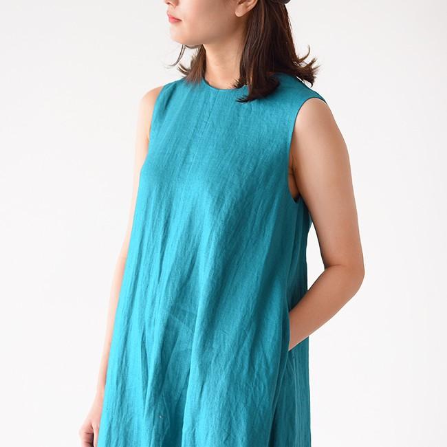 サクラ Sacra リネンポプリン ノースリーブ Aライン ロングワンピース 送料無料 Sacra Crouka Yahoo 店 通販 Yahoo ショッピング
