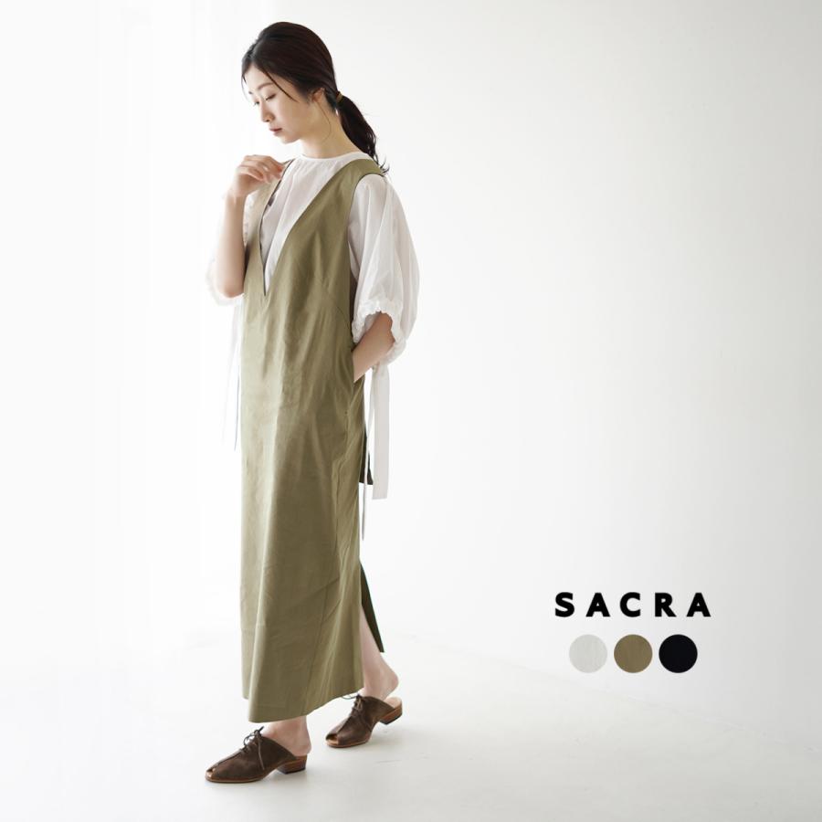 サクラ Sacra ジャンパースカート ジャンスカ Vネック ロング バックリボン Viscose Linen レディース 21春夏 Off セール品 返品交換不可 Sacra Crouka Yahoo 店 通販 Yahoo ショッピング