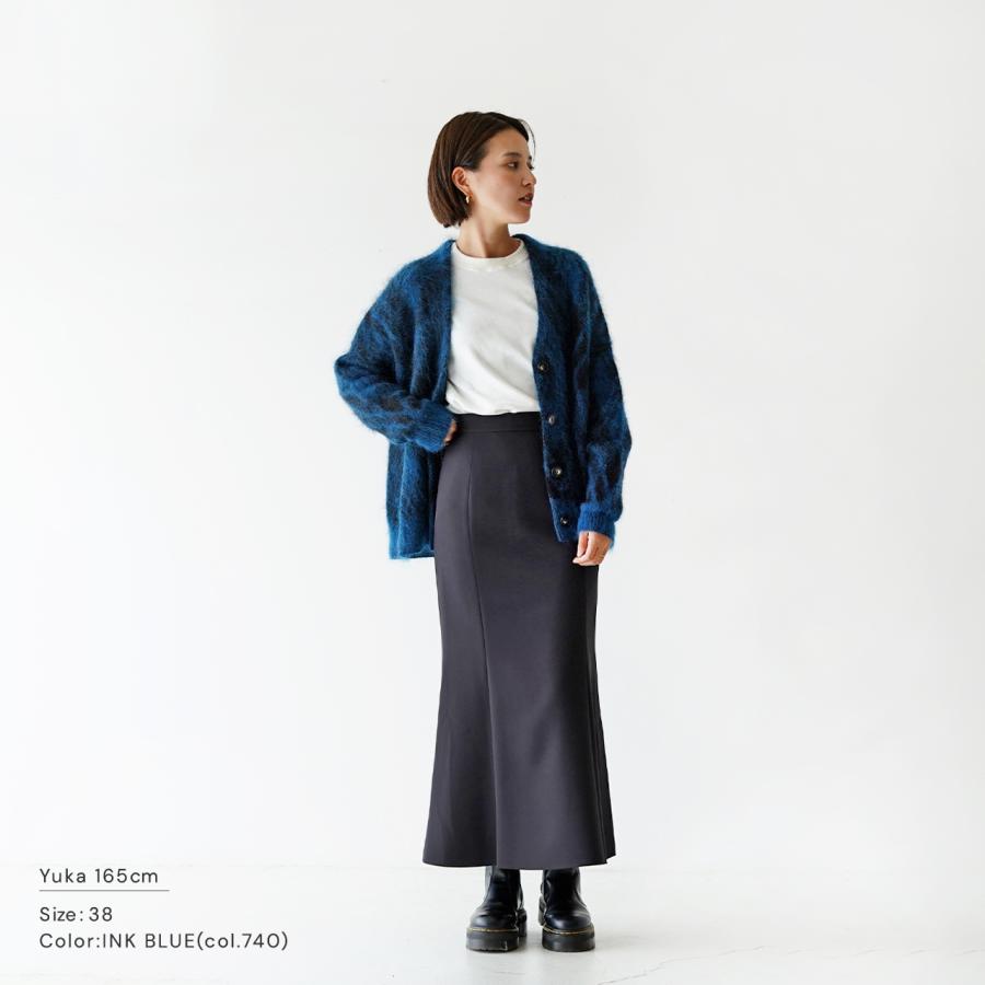 サクラ SACRA モヘア プラッド ジャガード カーディガン MOHAIR PLAID 