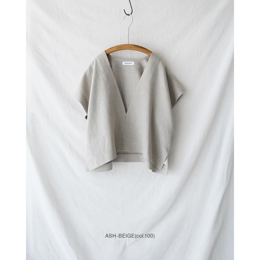 SACRA（サクラ） ラスティック リネン トップ レディース RUSTIC LINEN