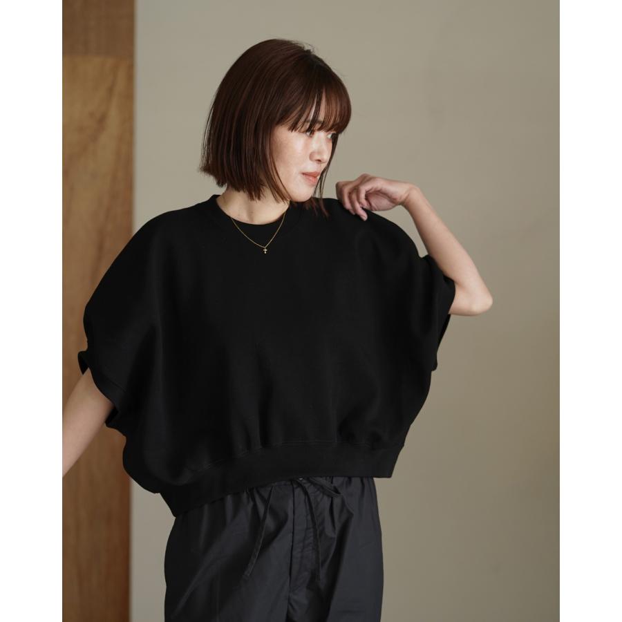 SACRA（サクラ） 期間限定P10倍 カットソー ダブルニット クロップド丈