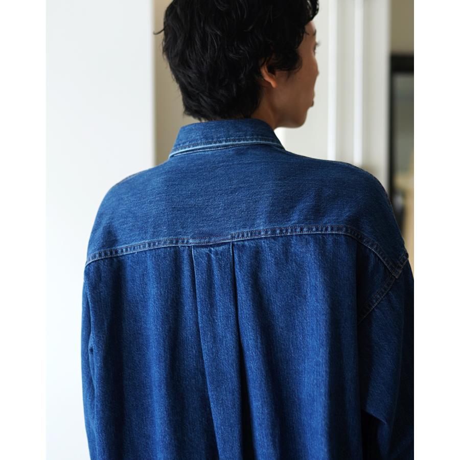 サクラ SACRA オーセンティック デニム クロップド シャツ レディース