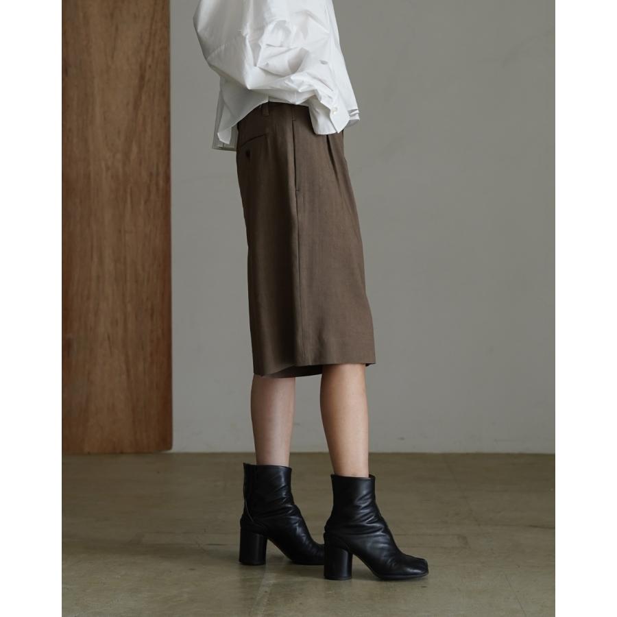 【未使用品】SACRA コットンタンブルショートパンツ SACRA（サクラ） SACRA PT ハーフパンツ ショートパンツ リネンウール