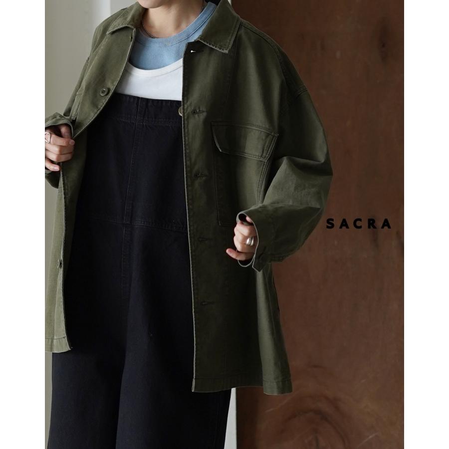 SACRA（サクラ） ビンテージ バックサテン シャツ レディース VINTAGE