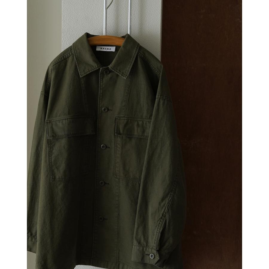 SACRA（サクラ） ビンテージ バックサテン シャツ レディース VINTAGE