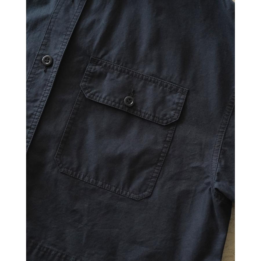 SACRA（サクラ） シャツ コットンホースクロス クロップドシャツ