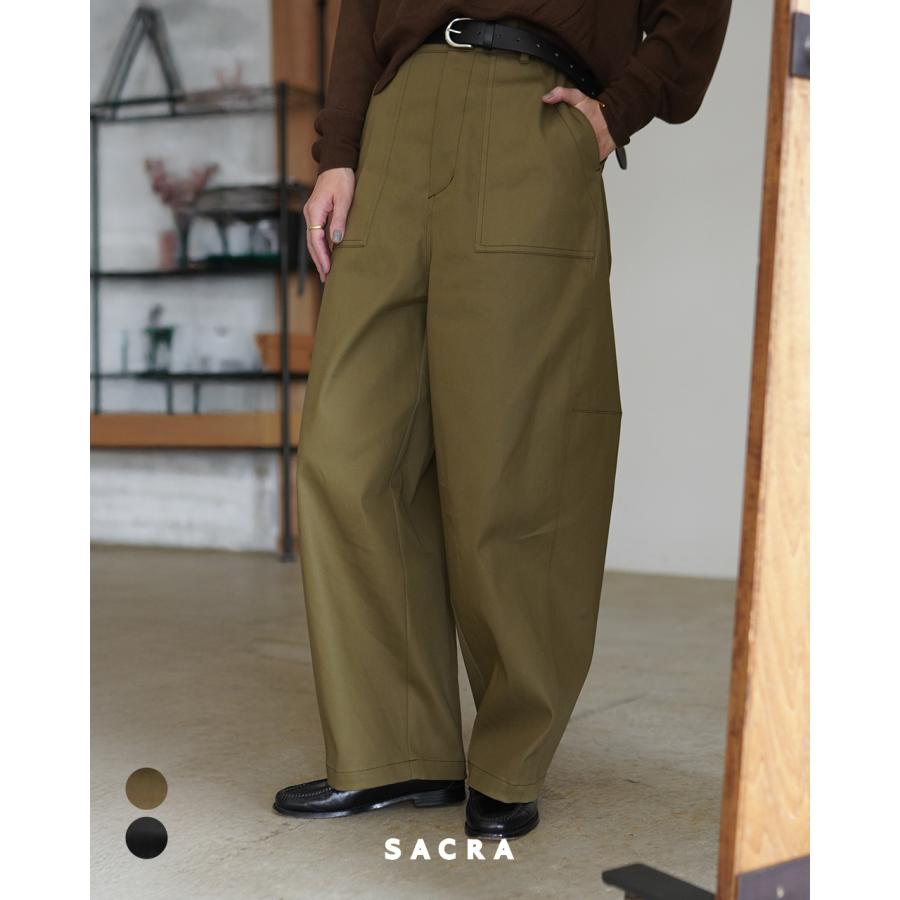 SACRA　パンツ SACRA（サクラ） ビンテージ コットン ギャバジン パンツ レディース
