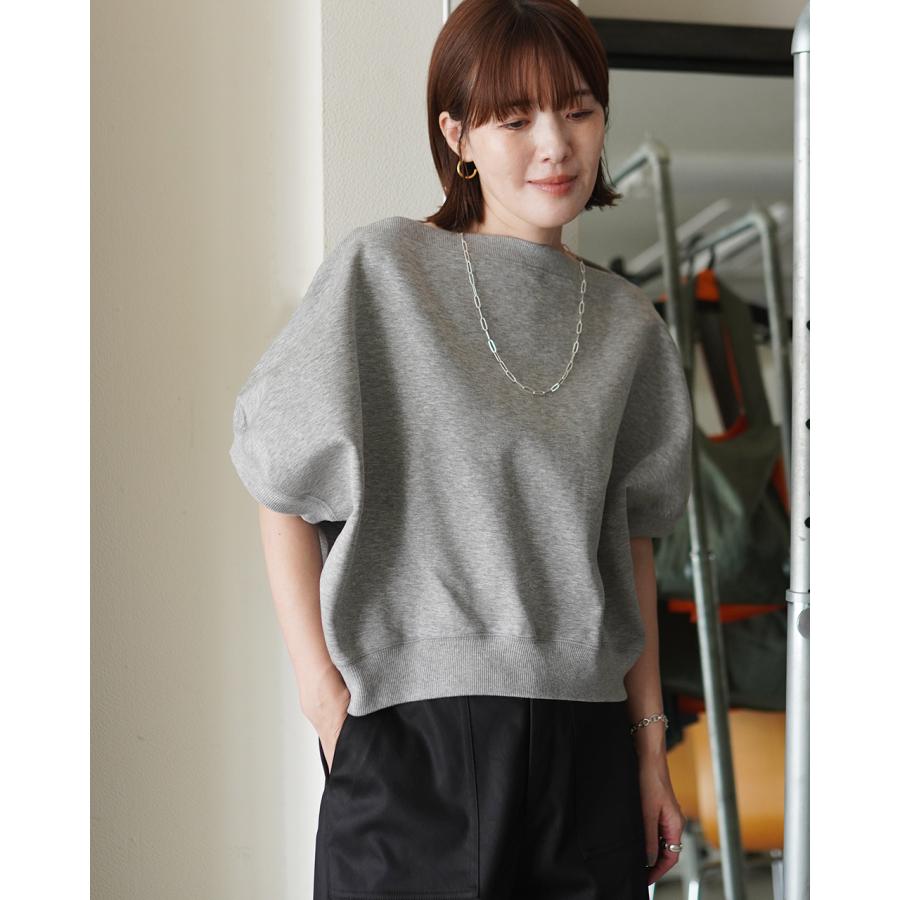 SACRA ダブルニットクロスプルオーバー SACRA（サクラ） ダブルニットクロストップ レディース DOUBLE KNITTED