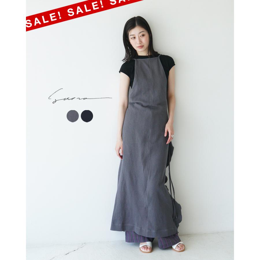SALE！サナ sana エプロンドレス ワッフル コットンツイル ワッフル