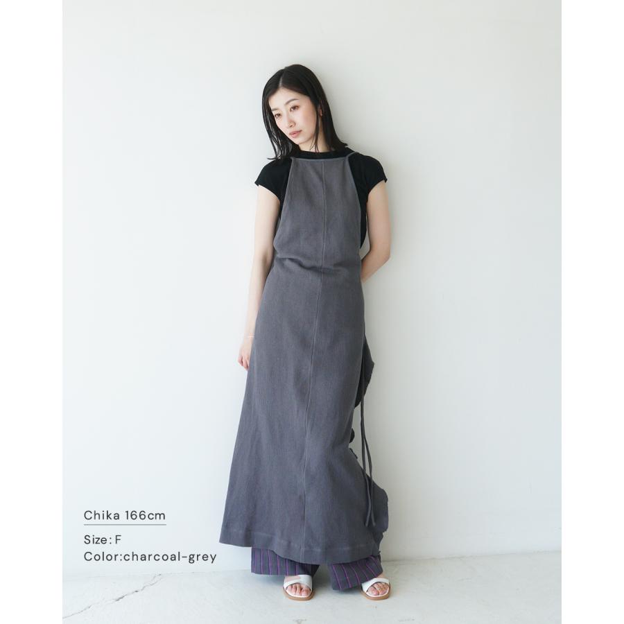 SALE！サナ sana エプロンドレス ワッフル コットンツイル ワッフル