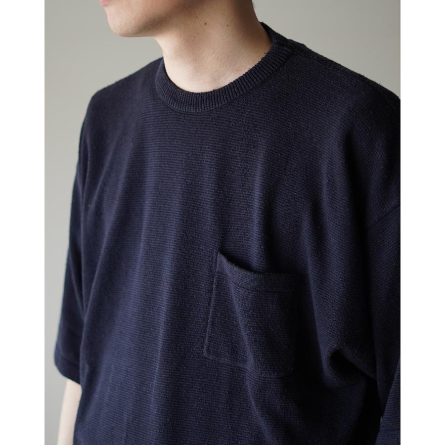 SALE！サンモント SANMONT シルクニット半袖クルーネック メンズ 26s
