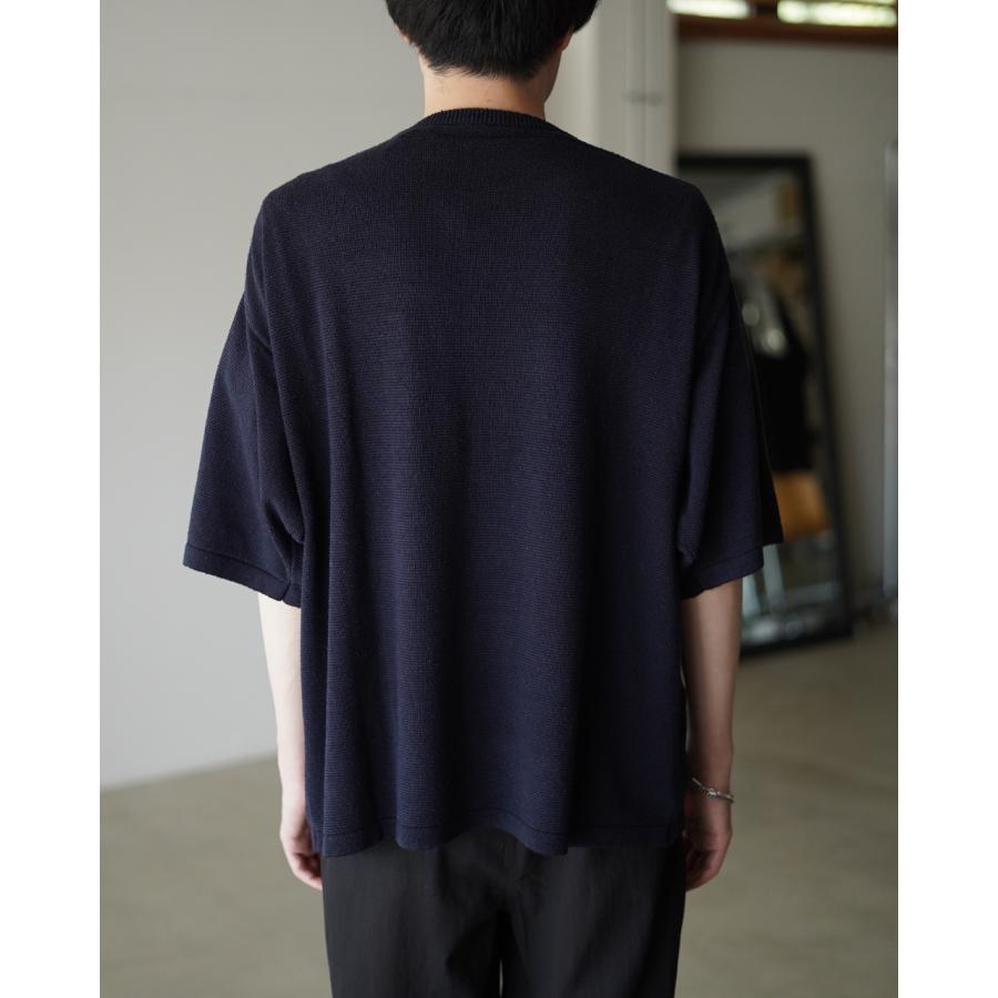 SALE！サンモント SANMONT シルクニット半袖クルーネック メンズ 26s