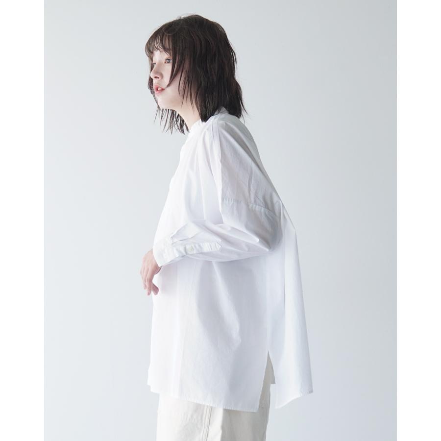 SETTO ファームスシャツ バンドカラー シャツ ホワイト SETTO ファームスシャツ バンドカラー シャツ ホワイト