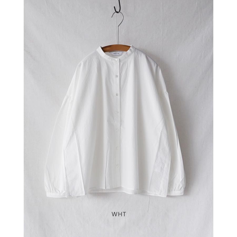 SETTO（セット） シャツ パフィーシャツ PUFFY SHIRT 長袖シャツ 青