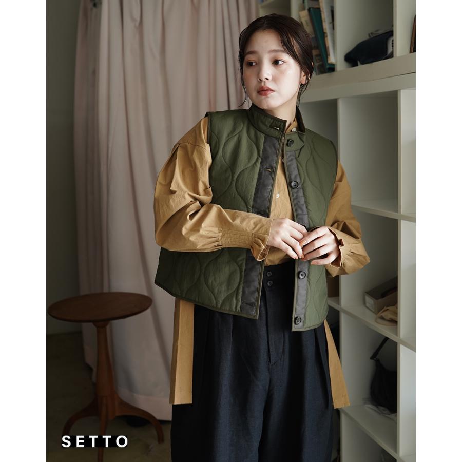 SETTO（セット） SALE！セット キルトベスト QUILT VEST STOT6002