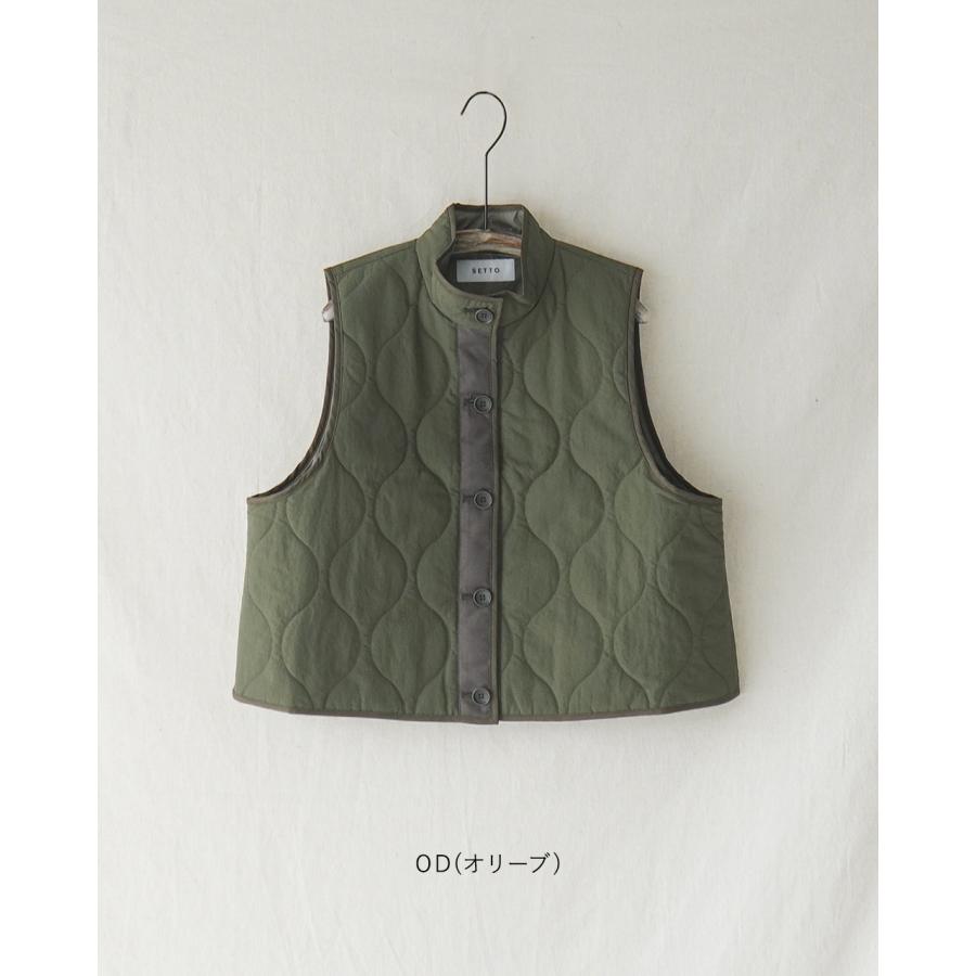 セット SETTO キルトベスト QUILT VEST STOT6002 : Crouka Yahoo!店
