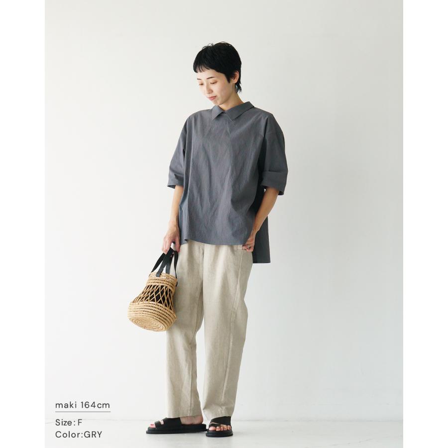 SALE！セット SETTO ブラウス リゾートシャツ レディース RESORT SHIRT プルオーバー 襟付き シャリ感 ダンプ素材 STSS0008 SETTO SALE！セット ブラウス リゾートシャツ レディース RESORT