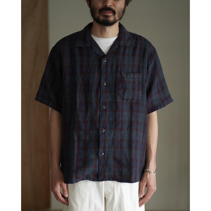 SEUVAS（ソウバス） 期間限定P10倍 シャツ リネンオープンカラーシャツ