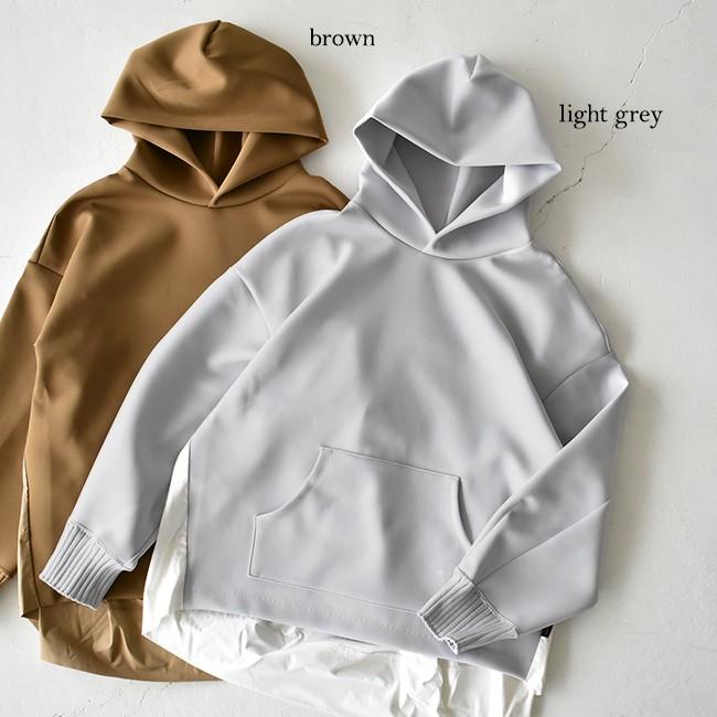 シーズ Sheis 異素材ミックス パーカー ジャージー素材 レディース トップス Z 3001 Sheis Z 3001 Crouka Yahoo 店 通販 Yahoo ショッピング