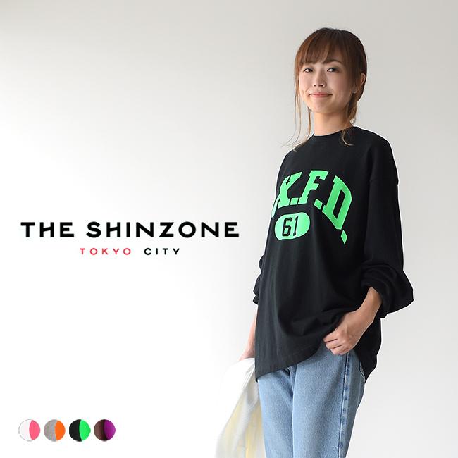 シンゾーン THE SHINZONE ロゴ プリント クルーネック ロングスリーブ 