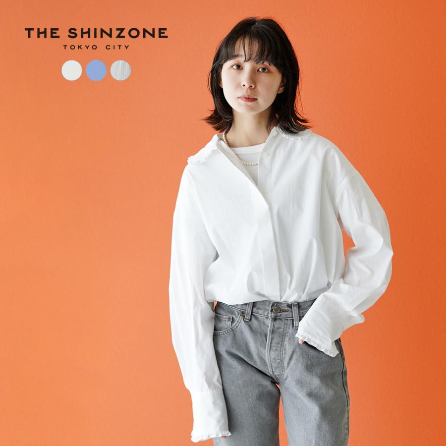 THE SHINZONE フリルシャツブラウス - 長袖