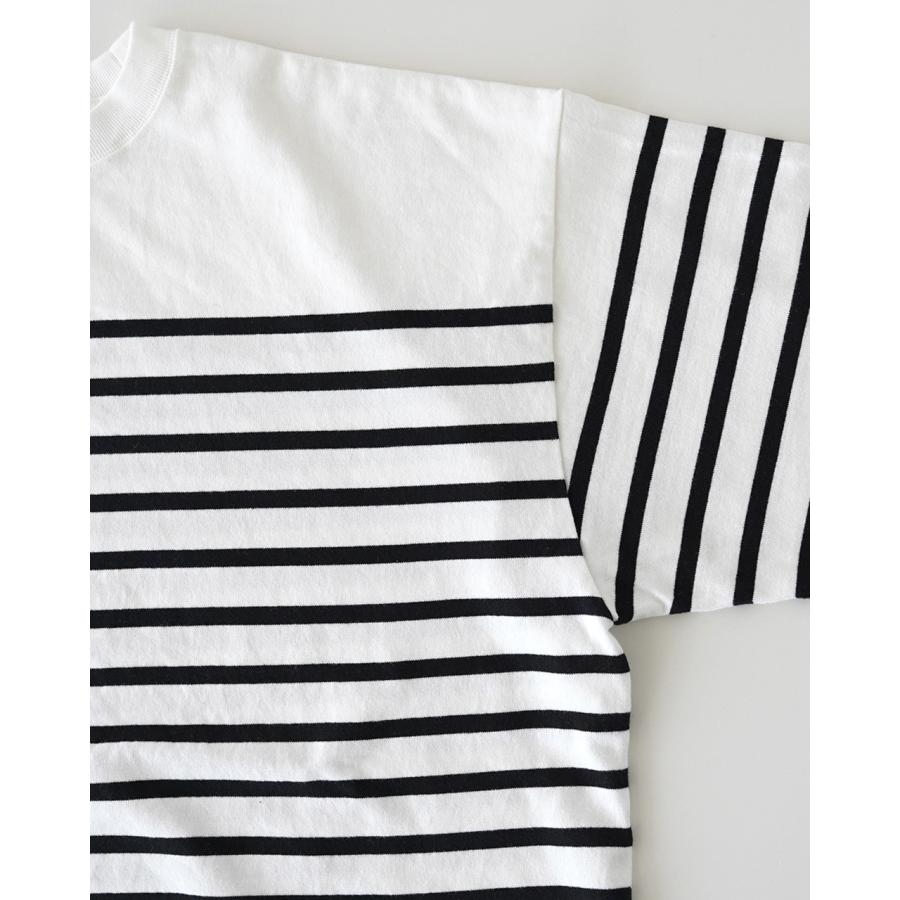 トップス PANEL BORDER S/S T-SHIRT (WHITE) XL Graphpaper (グラフペーパー) Panel Border S/S Tee / パネル