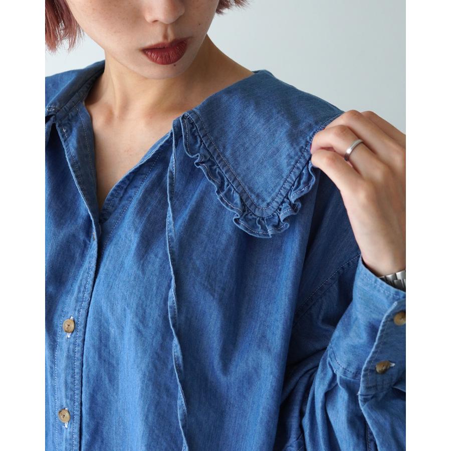 Shinzone デニム ブラウス シャツ トップス DENIM BLOUSE THE SHINZONE（ザ シンゾーン） シンゾーン デニム ブラウス DENIM