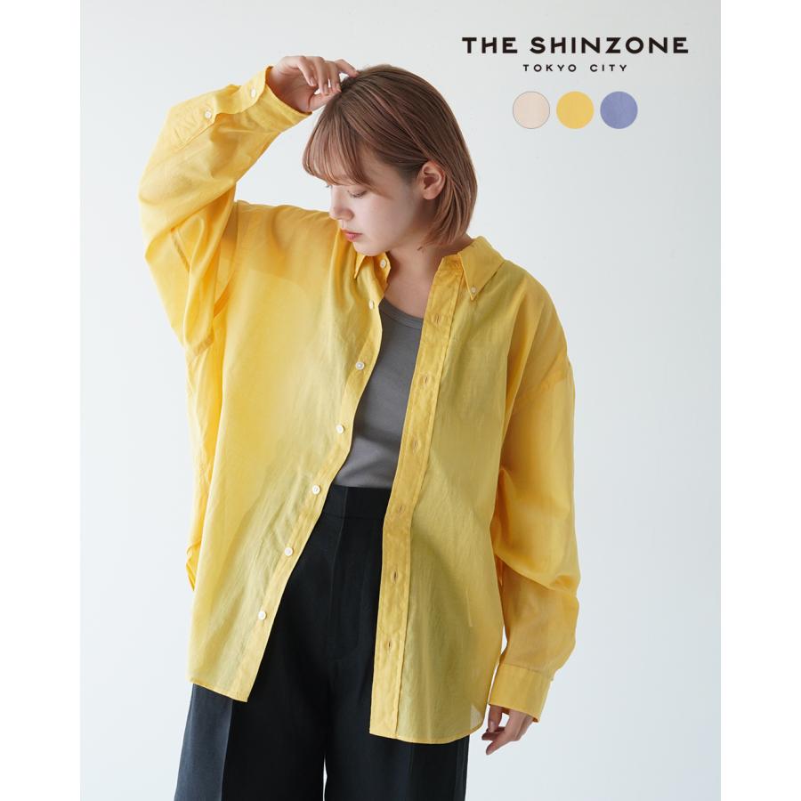 Shinzone - THE SHINZONE SHEER SHIRT シアーシャツ 2023MID-SUMMER】THE SHINZONE シンゾーン クロップドシアー