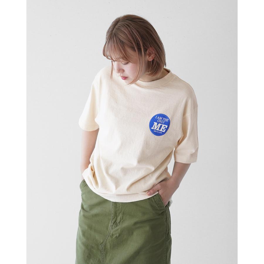 シンゾーン THE SHINZONE ME Tシャツ ME TEE 半袖 エクリュ グレー 