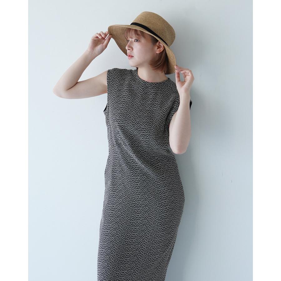 【Karen Millen】 幾何学プリントジャカード ノースリーブドレス ◇KAREN MILLEN◇ ジャカード テーラード ノースリーブ ドレス