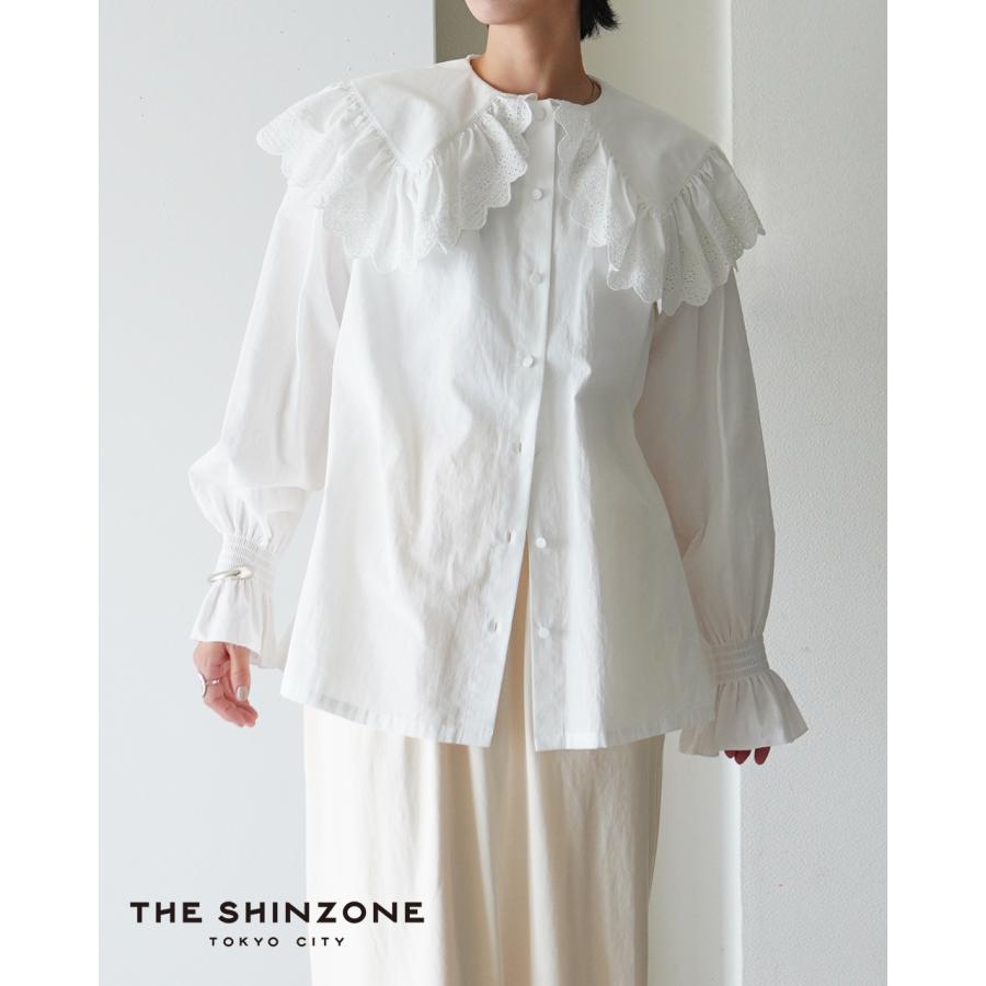 かえで　THE SHINZONE レースカラー ブラウス THE SHINZONE（ザ シンゾーン） シンゾーン ブラウス レースカラー