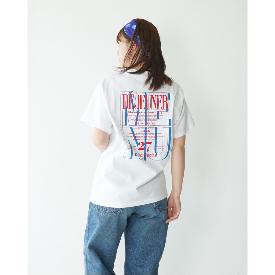 25春夏★ピンボケ風プリント付きTシャツ DISPARK/【25年春夏新作】フェイクインナープリントピチT（T