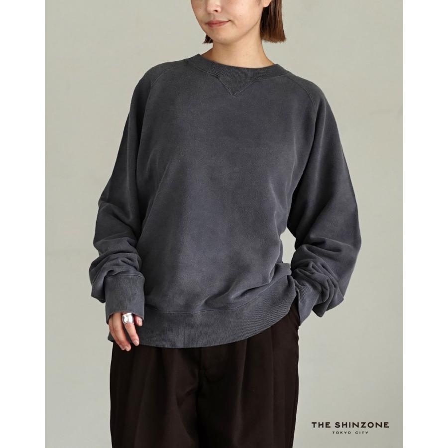 shinzone 新品未着用　スウェット THE SHINZONE シンゾーン ロゴ刺繍裏毛プルオーバースウェット