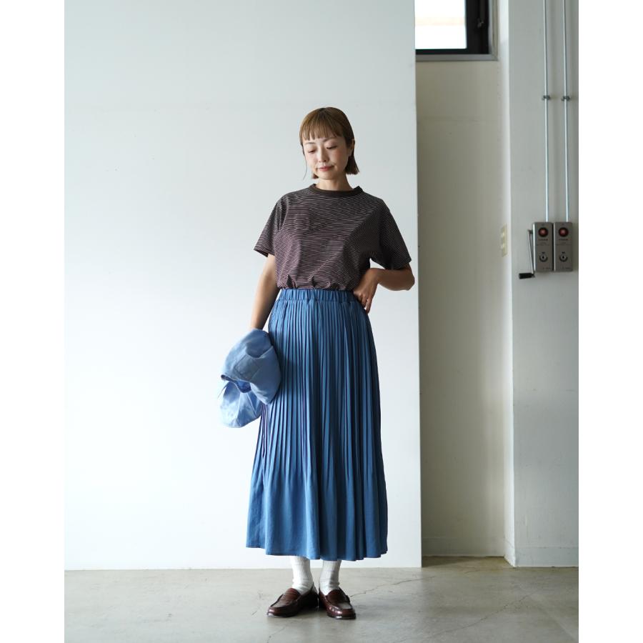 sosotto（ソソット） ロングスカート アンティークサテン消しプリーツ
