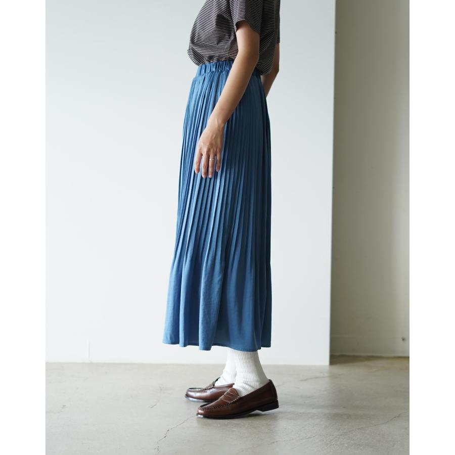 sosotto（ソソット） ロングスカート アンティークサテン消しプリーツ