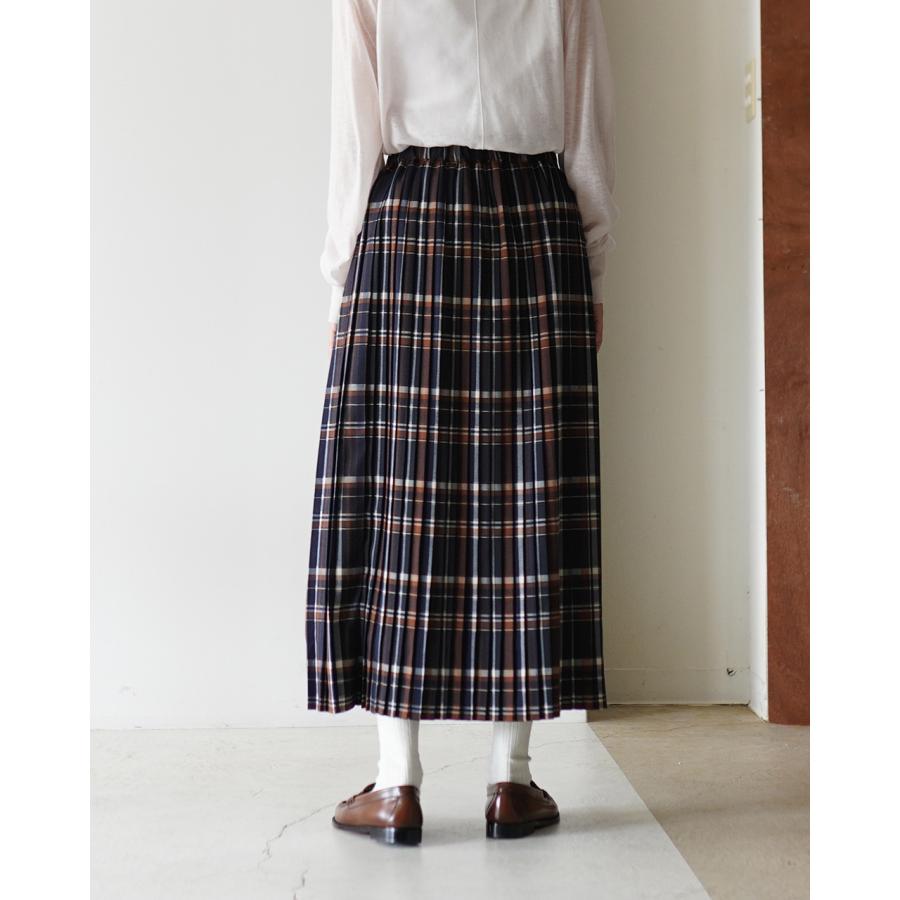 sosotto（ソソット） ロングスカート チェック 切替 プリーツスカート