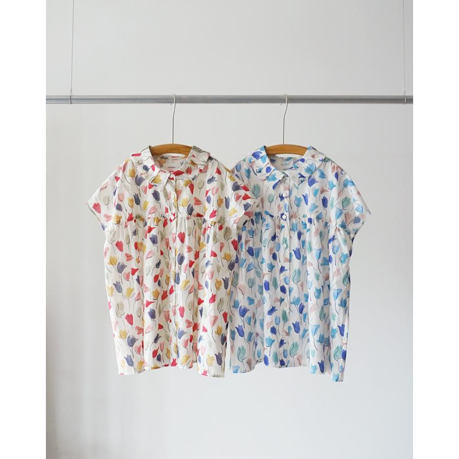 sosotto（ソソット） ブラウス LIBERTY タナローン タック 衿フレンチ