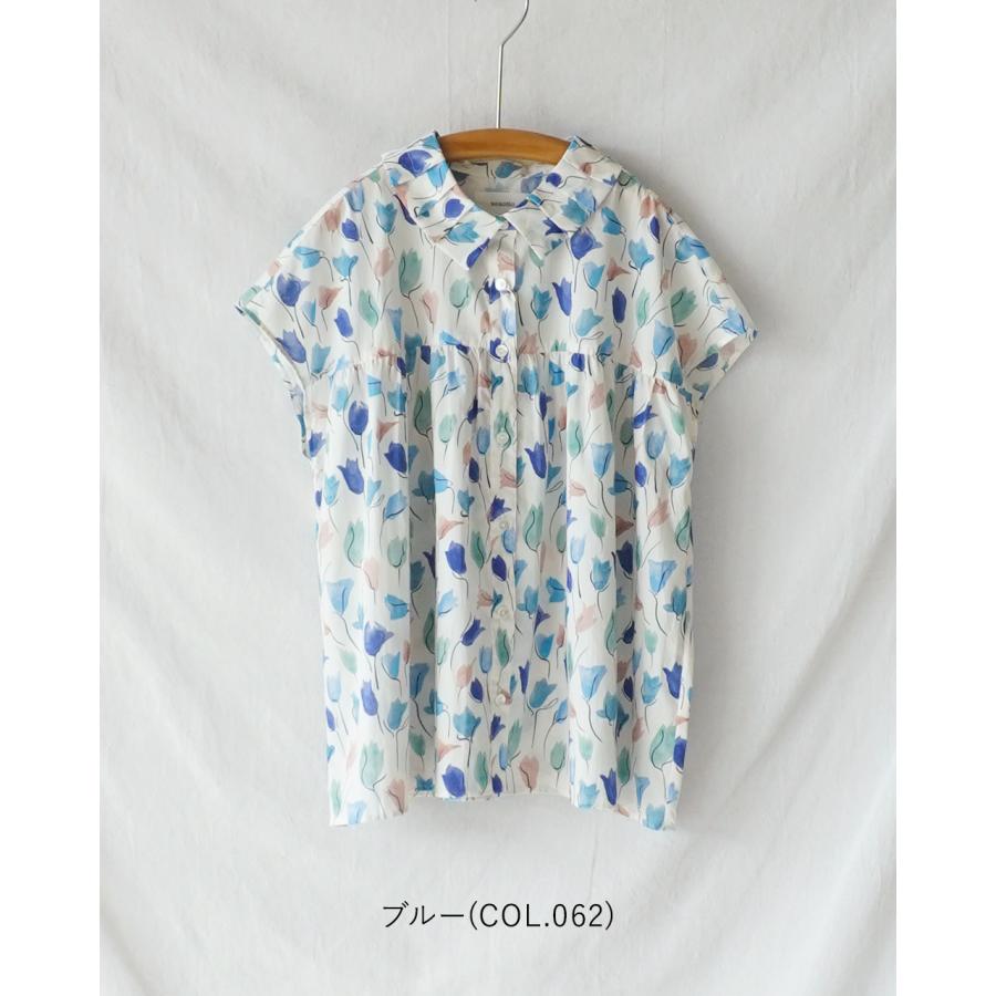 sosotto（ソソット） ブラウス LIBERTY タナローン タック 衿フレンチ