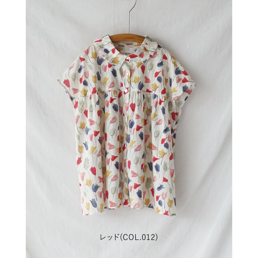 sosotto（ソソット） ブラウス LIBERTY タナローン タック 衿フレンチ