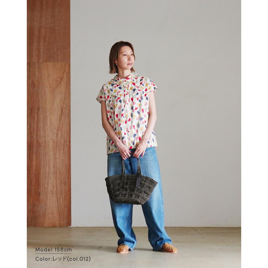 sosotto（ソソット） ブラウス LIBERTY タナローン タック 衿フレンチ
