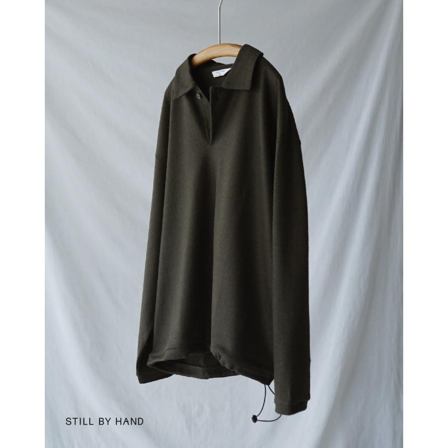 SATUR Diagonal Collar Half Knitwearポロシャツ SATUR Diagonal Collar Half Knitwearポロシャツ