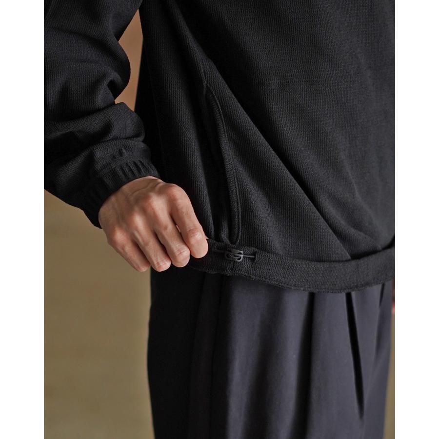 STILL BY HAND ハイネックジップブルゾン 黒 50 STILL BY HAND - 【ラスト1点】【24AW】ハイネックジップブルゾン